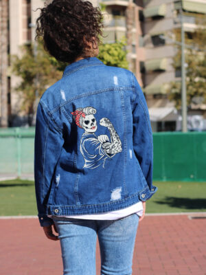 Chaqueta vaquera "We can do it"
