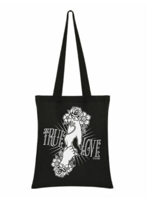 Bolsa tela negra "True love"