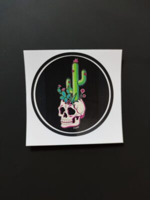 Pegatina "Cactus skull"
