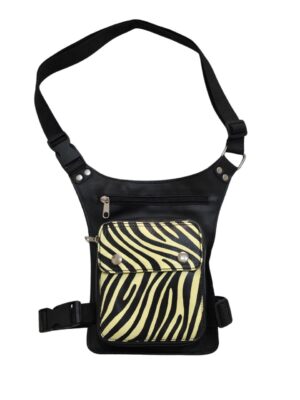 Bolso de pierna "Cebra amarilla"