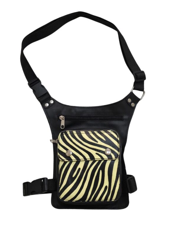 Bolso de pierna "Cebra amarilla"