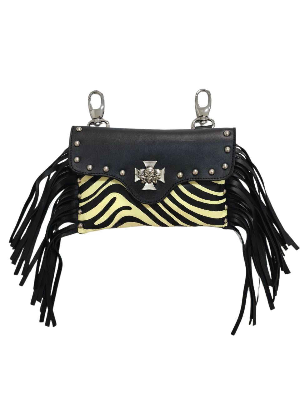 Bolso "Mosquetón" cebra amarillo